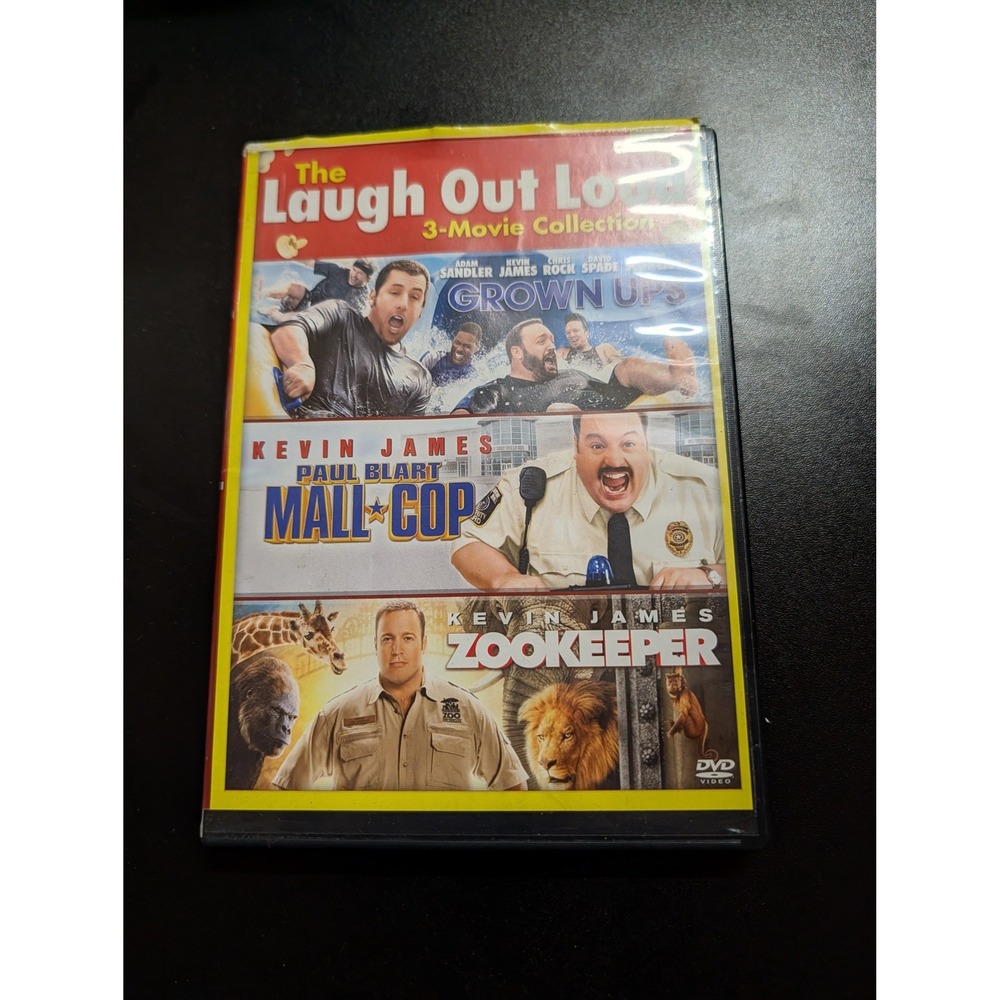 Sony Kevin James Triple Feature DVD Grown Ups Paul Blart Zookeeper Excellent 3PK